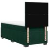 Box Spring Bed with Mattress Dark Green 80 X 200 Cm Velvet