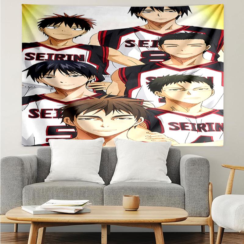 Kurokos Basketball Wandteppich für Schlafzimmer Ästhetik Klassenzimmer Wandbehänge für Wohnzimmer Studentenwohnheim Büro, Ideales Kreatives Geschenk