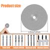 2/10Pcs Drill Bit Sharpening Disc Flat Lap Grind Wheels Multipurpose Drill Bit Grinding for High Speed Steel Twist Drill Bit