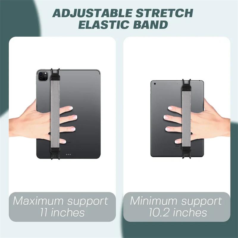 Hand Strap Tablet Stand Holder for iPad 10.2 10.5 11 in Generic Leather Handle Grip Security Hand-Strap for iPad//Samsung
