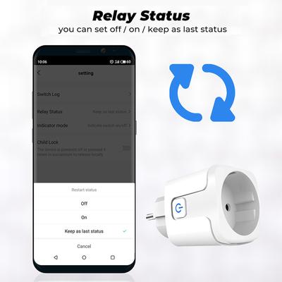 Zigbee EU 20A /16A Smart Plug Smart Home Power Monitor Timing Works With Tuya SmartLife APP Voice Control Alexa Google Home