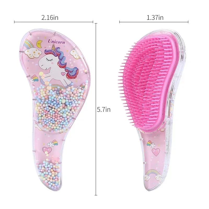 Peignes Magiques Étoile Antistatiques Massage Brosses à Cheveux Licorne Démêlantes Démêlantes Douche Massage Brosse à Cheveux Spéciale pour Perruques Cheveux Réels