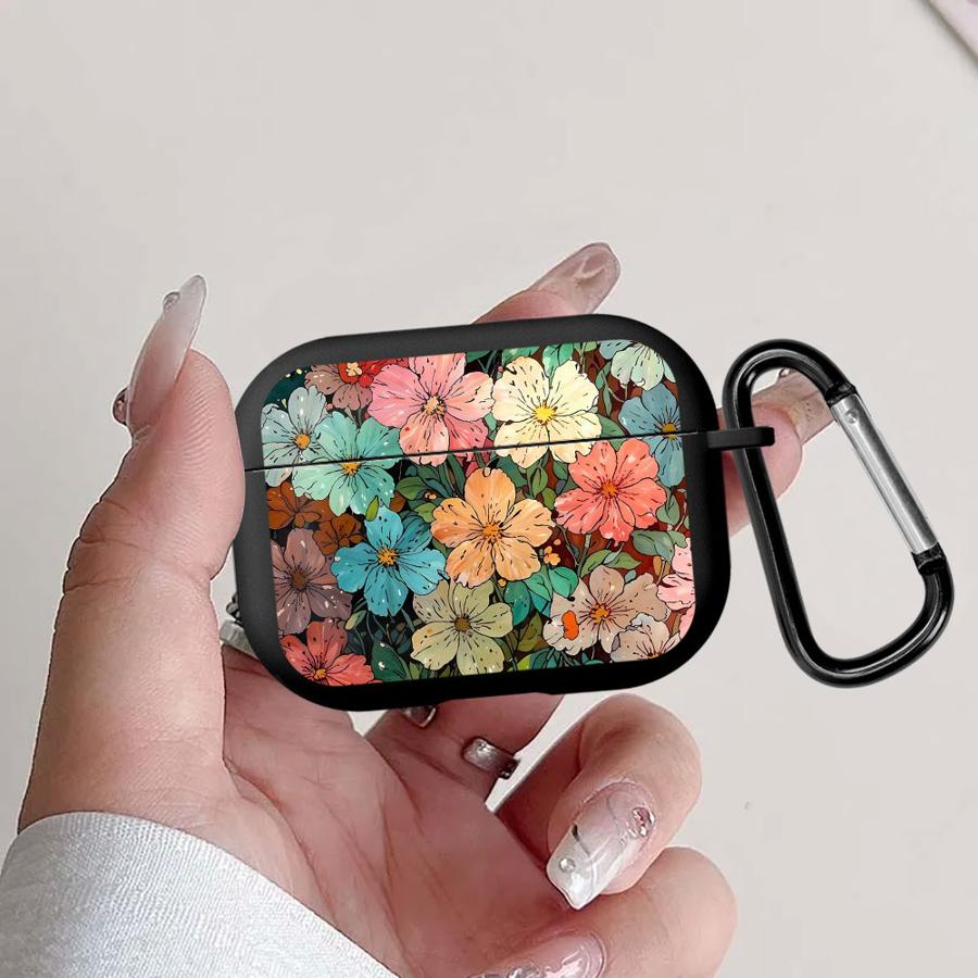 Case For Airpods Pro2 Pro3 1 3 2 4 Pro Earphone Cases Cover Beautiful Flower Pattern