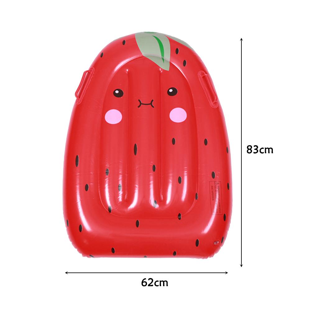 Children Inflatable Floating Row PVC Cartoon Unicorn Fruit Pattern Water Hammock Swimming Pool Air Mattress Water Sport Play Toy