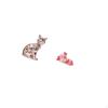 Cat Statue Decorative Figurine Animal Sculpture Art Craft Ornament for Fireplace Resin Cute Sleeping