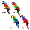 Bunte Künstliche Papageien Figuren Miniatur Anhänger Hängendes Vogel Modell