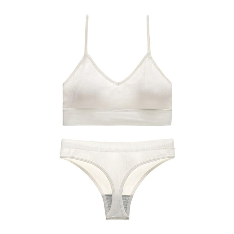 

Европейский и американский женский дышащий корректирующий бюстгальтер больших размеров без косточек, трусы с низкой посадкой, спортивный топ, фитнес, красивый костюм для спины XL белый