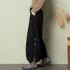 Autumn/Winter Corduroy Dad Wide Leg Pants Women's Autumn/Winter New Style Striped Velvet Loose Nine Cent Boots Pants