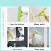 Handheld Window Wiper With Singleside Cloth For Household Glass And Bathroom Screen Cleaning