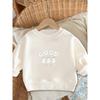 European Sizes Cute Printed Pattern Simple Sweet Beauty Baby Spring Thin Round Neck Hoodie