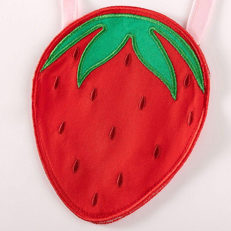 Girls' Long-Sleeved Round-Neck Dress, Spring and Autum Kidsren's Clothing, Cute Strawberry Kidsren's Princess Dress, Baby Casual Dress