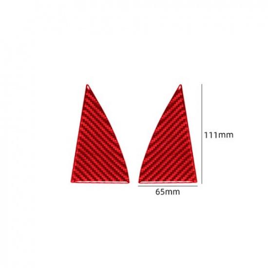 2Pcs Red Carbon Fiber Interior A-pillar Cover Trim For Colorado/Canyon 2015-