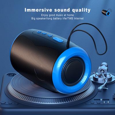 TSN-1 Portable Speaker Wireless Bluetooth Speakers with 5.3 Stereo FM/SD/USB Disk/Aux Modes Waterproof for Outdoor Hifi Sound