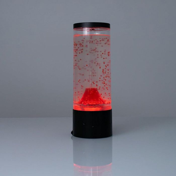 Lampa - I-TOTAL® - Volcano - 30 cm - LED osvětlení - Červená - Současný design