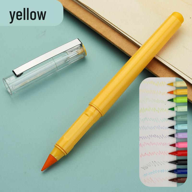 Erasable Posture Correcting Eternal Pencil - 12 Colors, No Sharpening Needed, Durable Lead, Perfect for Kids' Drawing.