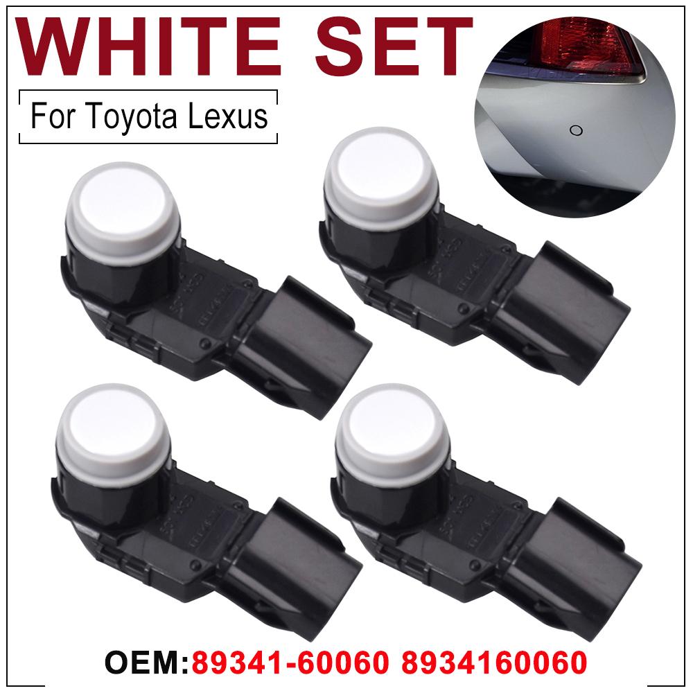 4pcs/lot PDC Ultrasonic Sensor Wireless Parking Sensor For Toyota Lexus LX450 LX570 2015- 89341-60060 8934160060 белый