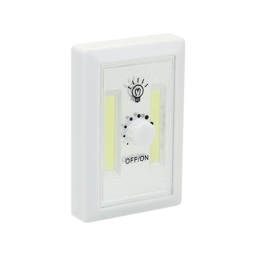 1pcs Ultra Bright COB LED Night Light With Magnetic Closet White Lamp Adjustable Rotary Switch For Garage Closet Luminaria