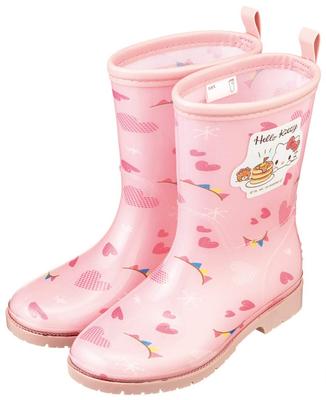Skater Rain Boots Shoes Boots for Children Kitty Sanrio with Reflective Tape 20cm RIBT4
