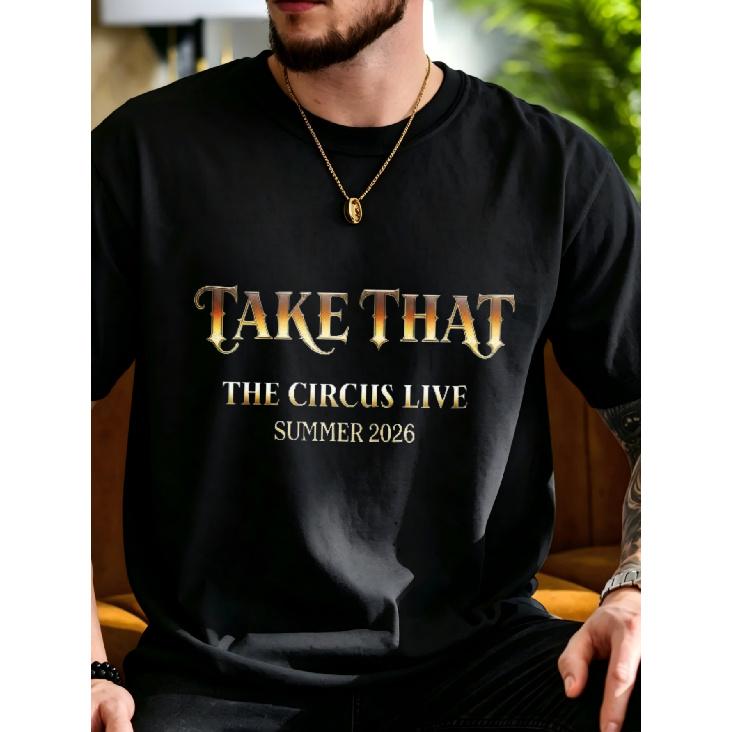 Casual Style Men'S T-Shirt T-Ake T-Hat The Circus Live Summer 2026 Concert Event Gift for Music Fans Ocean Edgy Sporty T-Shirt Cute Trendy Street