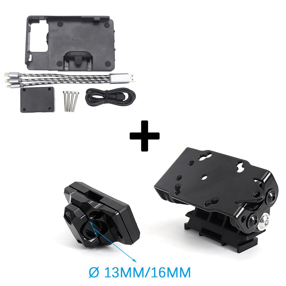 Acessórios para Motocicleta 13mm 16mm Barra Transversal Suporte GPS Para BMW F800GS F 800 GS ABS Adventure ADV 2014 - 2019 Suporte de Navegação