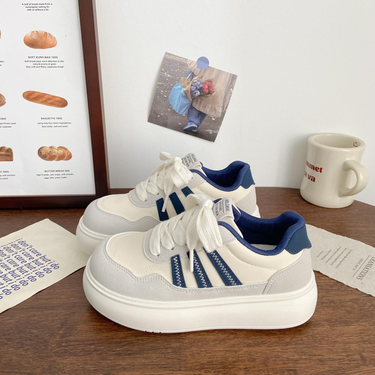Ugly cute muffin German training 22 autumn new chic niche breathable student sports shoes 35