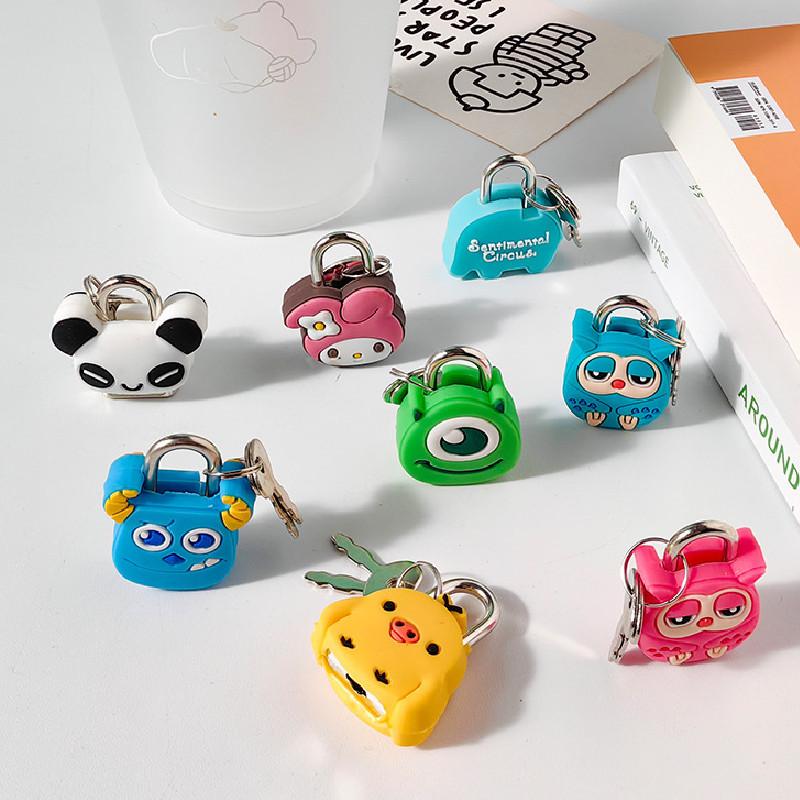 Colorful Cartoon Luggage Lock Mini Lock For Students Diaries And Zippers