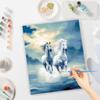 Frame Diy Painting By Numbers Kits Horse Acrylic Paint By Numbers Animals Number Painting On Canvas For Home Decors 40x50cm