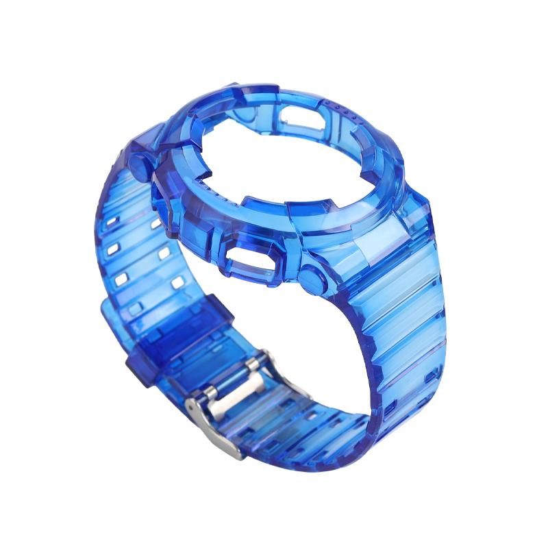 Silicone Watch Case Strap for Casio Watchband Bezel GA-100/110/120/140 GD-100/110/120 5081 5229 scrub/Transparent TPU Accessorie