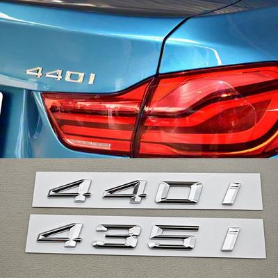 3D ABS Auto Buchstaben Logo 440i 435i Abzeichen Aufkleber Heckklappen Emblem Für 4er Serie 435i 440i F32 F33 F36 Heckmarkierung Zubehör