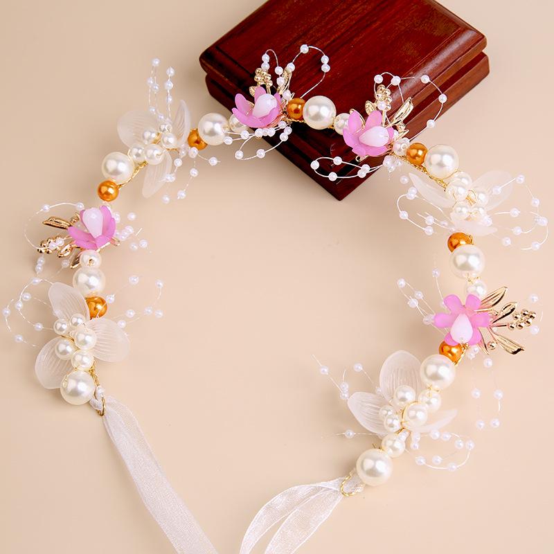 Bridal Flower Headband and Crown for Children