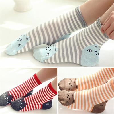 Popular Women Girls Sweet Lovely Animal Cartoon Cute Cat Design Cotton Short Socks