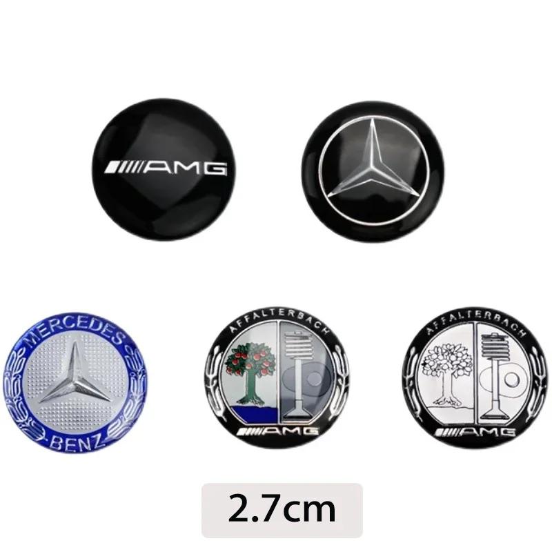 Hot Car Sticker Car Gear Shifter Head Knob Badge Sticker Metal Decal Decoration For Mercedes Benz AMG W204 W205 W203 W211 W212 W