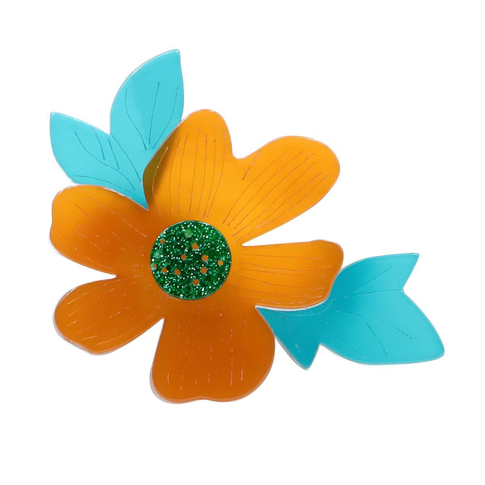 

Акриловый лист летняя мода цветочная брошь простая и элегантная женская бижутерия оранжевый
