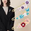 Rhinestones Flower Brooch Adjustable Waist Fastening Pins Versatile Brooches  Dress Decoration