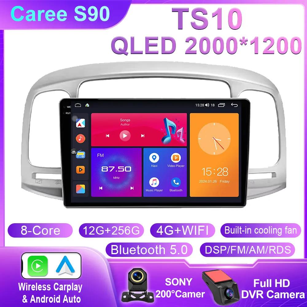 Car Android Carplay Auto For Hyundai Accent 2008 2009 2010 2011 Car Radio Multimedia GPS Navigation Player Stereo Head Unit QLED