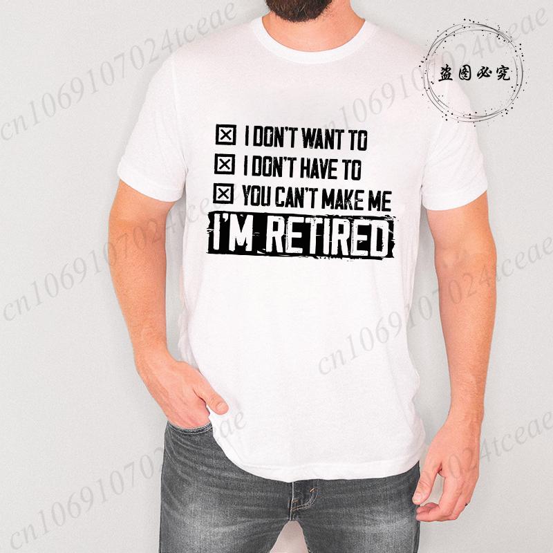 Retirement T-shirt Mens Retired Dad Mom Grandpa Grandma Shirt Retirement Funny Unisex Womens Mens Tee Shirt Clothing