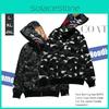 Bape Camouflage Hoodie With Shark Head Design Soft Comfortable Full Zip Jacket