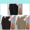 Casual Womens Thick Fleece Pants With High Waist And Pockets For Winter Comfort