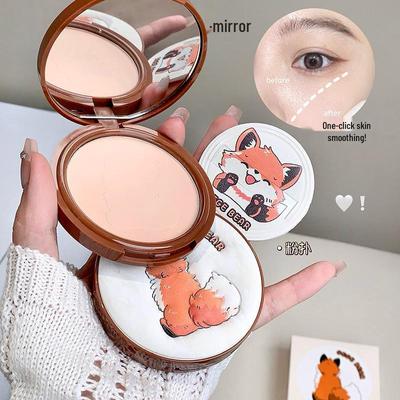 Gege Bea Cloud Veil Compact: Brightening & Correcting Long-Lasting Matte Face Setting Powder with Blurring Finish.