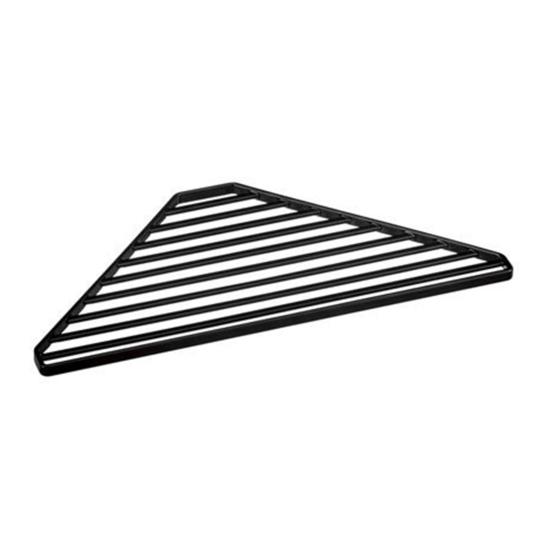 Triangle Sink Drain Rack Carbon Steel Corner Drying Holder Sponge Rag Organizer Over The Sink Drainer for Kitchen Cafe Restaurant Bakery Home
