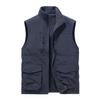 Double-sided Wear New Multi-pocket Vest Men's Winter Velvet Vest Plus Size Fleece Vest Jacket