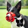 Anti-Biting Dog Mouth Cover With Reflective Strip Adjustable Dog Muzzle Anti-barking Mask Soft Rubber Can Drink Water Dog Accessories