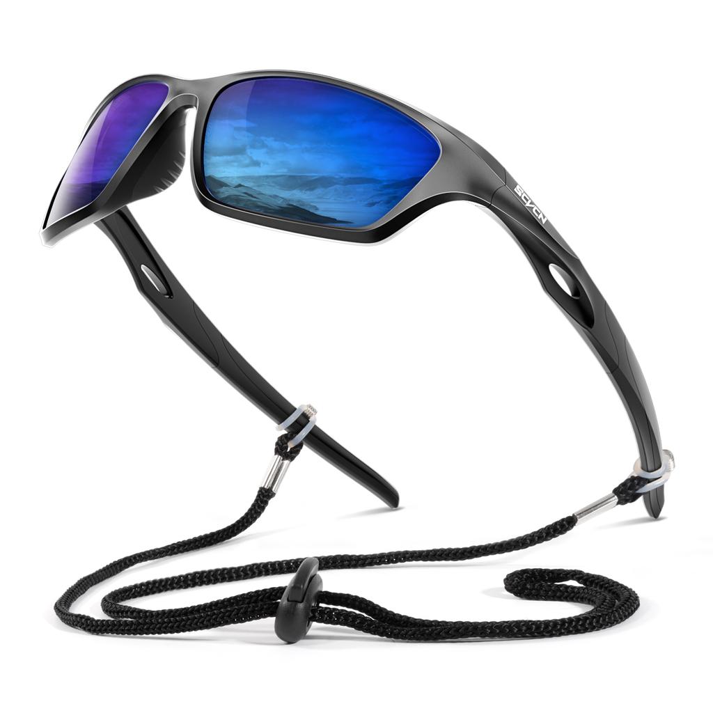 SCVCN Polarized Fishing Sunglasses Sports Sunglasses for Men and Women Cycling Glasses Mountain Bicycle Riding Goggle Bike UV400