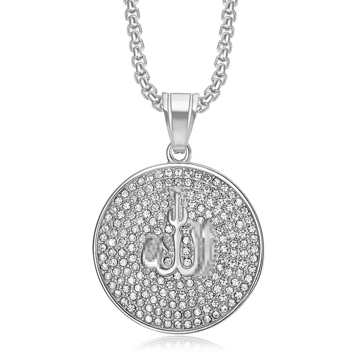 2026 Jewelry Fashion Trend Inlaid Zircon Diamond Letter Symbol Pendant Necklace Men s Exquisite Jewelry Necklace 60CM