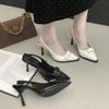 Fashion Sexy Women's High Heels Sandals Pointed Toe Summer Shoes 2026 Slingback New Dress Party Woman Stilettos Sandals
