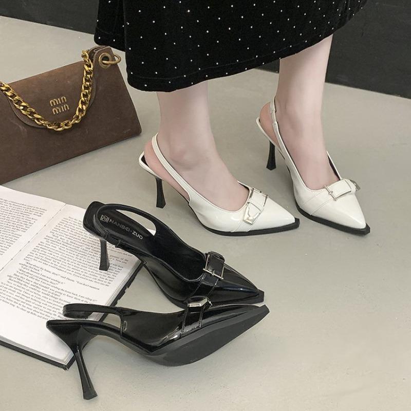 Fashion Sexy Women's High Heels Sandals Pointed Toe Summer Shoes 2026 Slingback New Dress Party Woman Stilettos Sandals