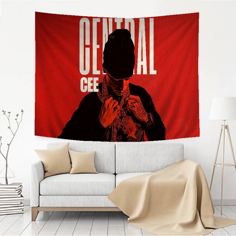 

CCentralS CCee Ssinger Rap Красочный Гобелен Настенный Бохо Настенные Гобелены Мандала Настенные Полотна 74x94cm(29x37in)