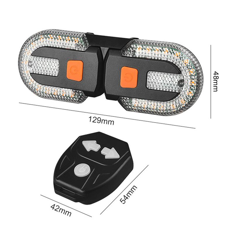 Bike Turn Signal Rear Light Led Bicycle Lamp Usb Rechargeable Bike Wireless Lights Back Mtb Tail Light Bike Accessories