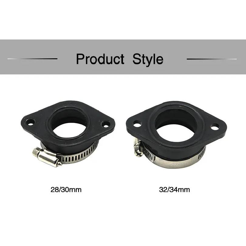 Motorcycle Carburetor Adapter Inlet Intake Pipe Rubber Mat For Honda Cg 125 Peugeot Speedfight Ax100 Cg125 Honda