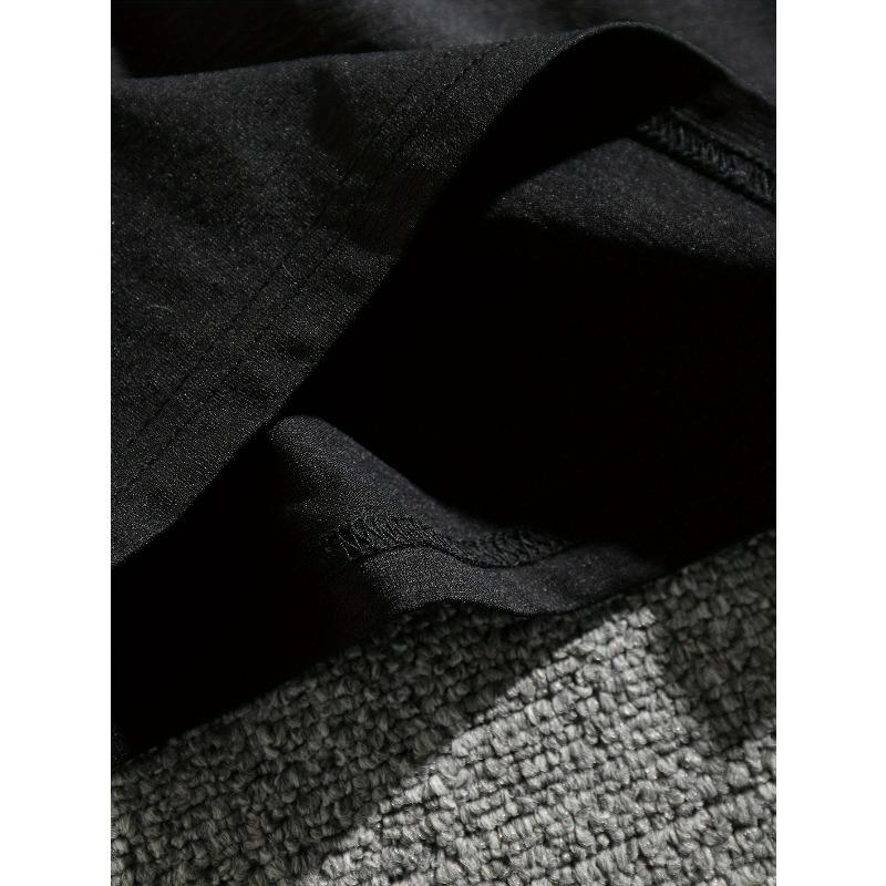 Pánské ležérní tričko "Evropské velikosti Stále si hraje s kostkami" - Měkký polyester, Geometrický potisk, Kulatý výstřih, Lze prát v pračce